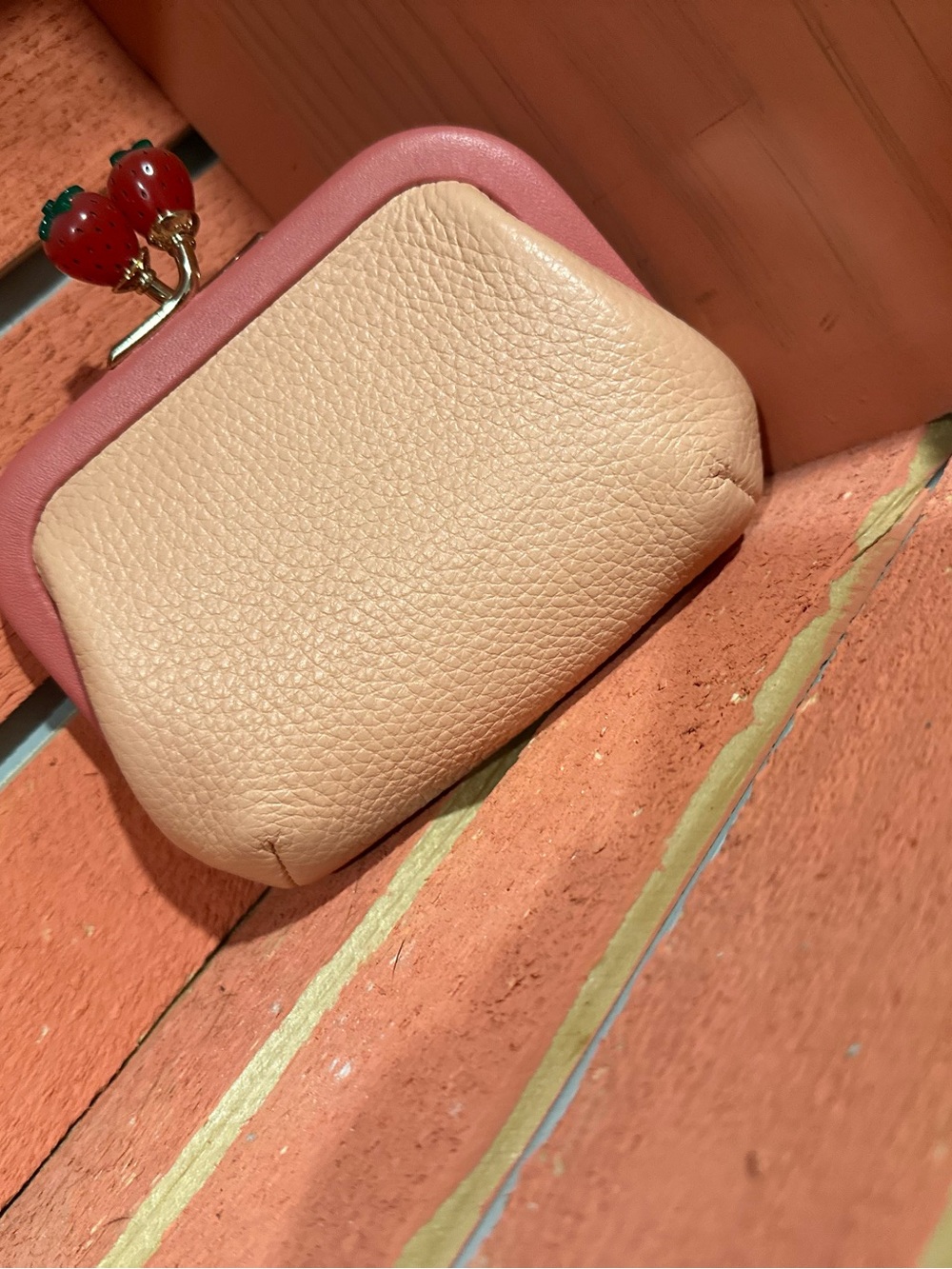 Coach Strawberry Kisslock Pouch - Picture 2 of 6